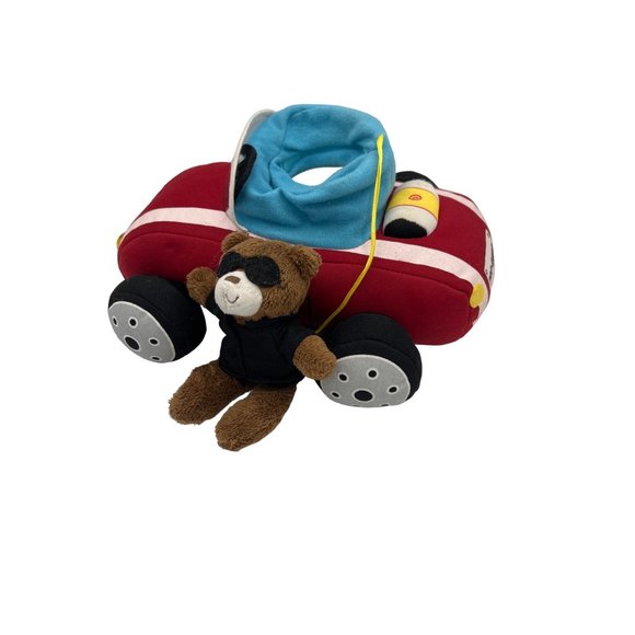 Top Gund Baby Stuffed Animal Sports Car Teddy Bear Driver Plush Toy Light Up - Picture 8 of 8